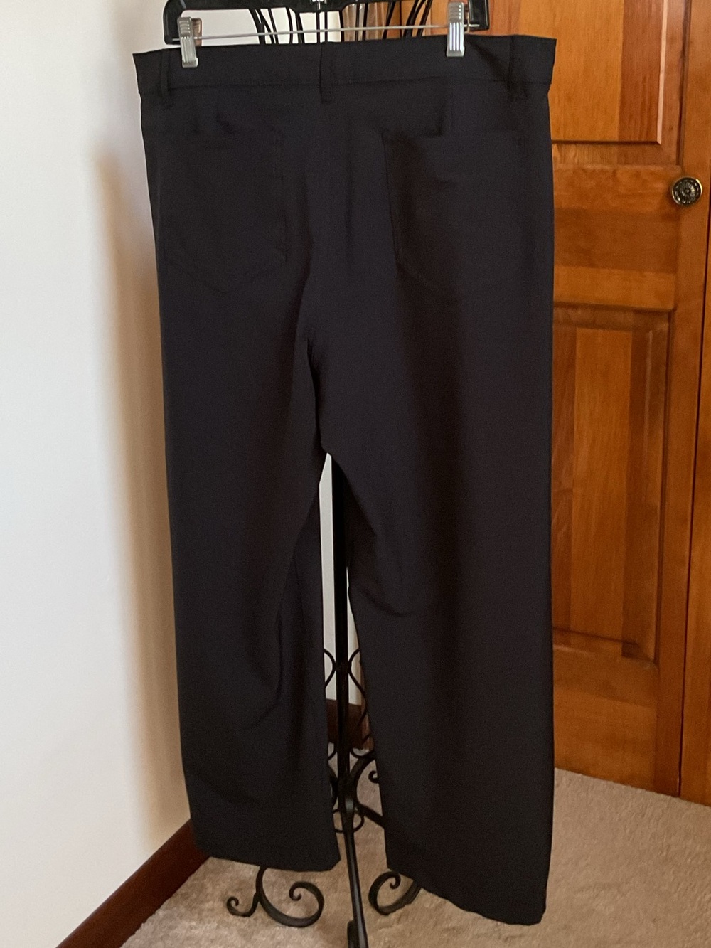 GAP mid rise barrel pants, black, large - Picture 5 of 8